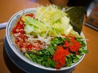 「辛肉そば￥819+茹で野菜￥157」@丸源ラーメン 本郷台店の写真