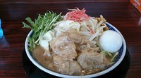 「濃厚海老ラーメン+玉子+やさい」@らーめん伏竜 本店の写真