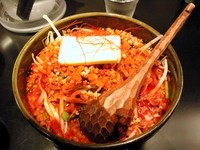 「みそオロチョンラーメン大盛（激辛）+バター+半ライス」@東京スタイルみそラーメン ど・みそ ららぽーと豊洲店の写真