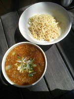 「おしゃれつけ麺８５０円」@麺飯店 俵飯の写真