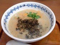 「高菜ラーメン、赤麺、替え玉W」@西海製麺所 稲城若葉台店の写真