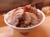 「豚ラーメン(ニンニクぬき)」@ラーメン荘 地球規模で考えろ 伏見本店の写真