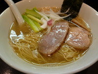 「春にぼしそば＋ミョウガの炊き込みご飯」@おおぜき中華そば店の写真