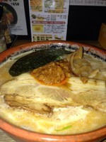 「濃厚鶏骨味噌ラーメン極み　８００円」@まるあ 商店の写真