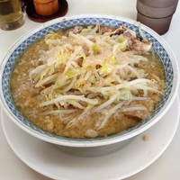 「ラーメン➕大盛➕ニンニク少なめ➕刻み肉」@ラーメン大 我孫子店の写真