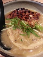 「うま塩そば（こってり）750円+水餃子100円（ｸｰﾎﾟﾝ）」@麺屋宗 -sou- 中目黒店の写真