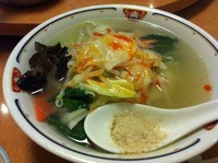 「野菜そばと黒炒飯のセット【900円】」@新荘園 本店の写真