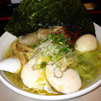 「塩ワンタン麺¥900＋味玉¥100＋海苔¥100」@桜台らぁ麺 美志満の写真