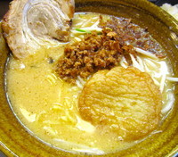 「九州麦味噌らーめん＋炙り1」@味噌蔵麺四朗 半田店の写真