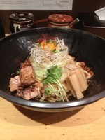 「まぜそば（海老）」@まぜそば専門店 かぐら 立川店の写真