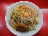 「まぜそば(ニンニク少し・アブラ)750円」@麺屋 桐龍の写真