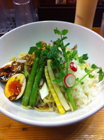 「季節野菜の和え麺　大　（値段忘）」@銀座 朧月の写真