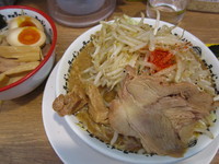 「野郎ラーメン＋トッピングセット？（980）」@野郎ラーメン 秋葉原店の写真