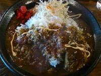 「もち豚のスパイシー黒カレー\790」@GOKAN  KITCHENの写真