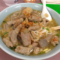 「塩ラーメン+もつ煮」@くるまやラーメン おゆみ店の写真