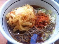 「かき揚げそば ミニカレーセット【700円】」@首都高速 加平PAの写真