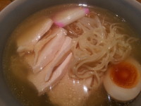「鶏そば　850円　鶏＋塩」@麺屋 花星の写真