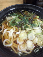 「山菜うどん320円」@立喰そば・うどん ふじの写真