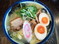 「えび塩らーめん（大盛）　味玉TP￥600円＋クーポン」@麺蔵 もみじの写真