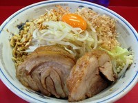 「まぜそば（７５０円）＋ニンニク」@麺屋 桐龍の写真