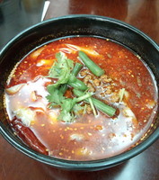 「辛口麻辣刀削麺」@中国料理 刀削麺 鐘楼 水道橋西口店の写真