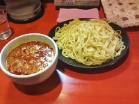 「味噌辛つけめん(750円)+ライス小(80円)」@麺屋 こうじの写真