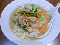 「春そば（並盛）＋替え玉」@中華そば 伝堂の写真