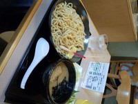 「鶏白湯かしわつけ麺」@朝日屋の写真