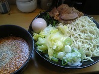 「広島風つけめん 1カラ 大盛無料」@麺屋 まつきの写真