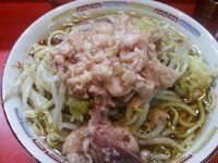 「ラーメン　ニンニクアブラ」@ラーメン二郎 仙川店の写真