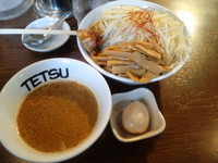 「復活！！海老だしのつけ麺900円＋大盛100円味玉無料券使用」@TETSU 品川店の写真