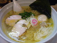 「美桜鶏塩ラーメン（試作）+味玉=800円」@桜台らぁ麺 美志満の写真