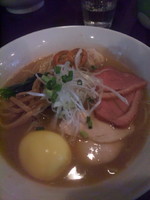 「【一周年限定麺】　純彩鶏そば コンドルの卵付き」@麺処 ほん田 nijiの写真