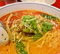 「担々麺＋半ライス(750円＋100円)」@ラーメンショップ 一番 釜石野田店の写真