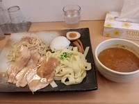 「合い盛りカレーつけ麺」@とろ肉つけ麺 魚とんの写真