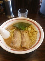 「ラーメン　太麺　大盛サービス　６５０円」@ラーメン長山の写真
