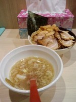 「塩つけ麺780円中盛＋半肉増し150円」@麺場 風天の写真