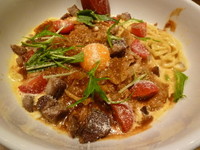 「彩り野菜とクリーミー味噌和えそば」@麺や 六三六 名駅店の写真