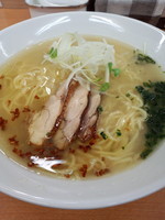 「鶏塩拉麺650円」@富白 御徒町本店の写真