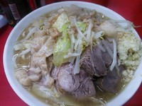 「ラーメン　ニンニクアブラカラメ」@ラーメン二郎 松戸駅前店の写真