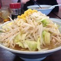 塩バタラーメン 太麺+野菜大盛り×2