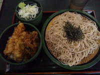 「とり舞茸天丼ｾｯﾄ(500円)」@ゆで太郎 習志野大久保店の写真