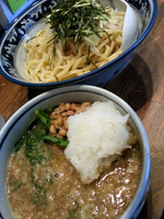 「【3･4月限定】納豆おろしつけ麺￥780」@ラーメンアキラの写真