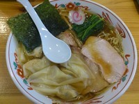 「ワンタンメン ￥800」@白河手打中華 賀乃屋の写真