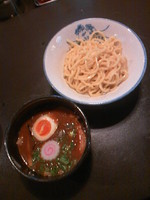 「つけ麺６８０円＋高菜ごはん（ランチサービス）」@熊本とんこつらーめん あそ路の写真