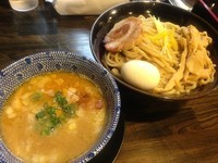 「鶏白湯つけ麺（大盛）＋全トッピング 1130円」@麺堂 稲葉 Kuki styleの写真