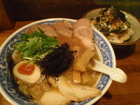 「特製ラーメン（醤油.あっさり.細麺.麺)」@らーめん がんちゃの写真