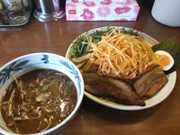 「からネギつけそば（中盛）　900円」@麺屋こうきの写真