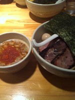 「全部入り辛いつけ麺ボーラ１１５０円」@○心厨房の写真