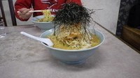 「ネギ味噌ラーメン大盛り(950yen)」@手打ちらーめん 与三郎の写真